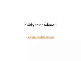 kr tk test osobnosti