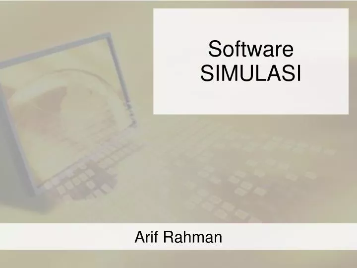 software simulasi