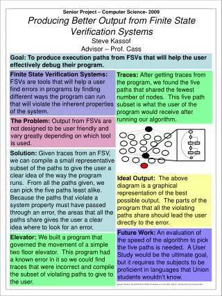 Finite State Verification Systems: