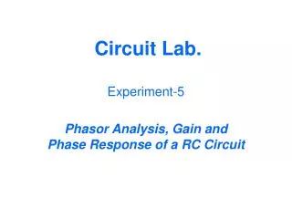 Circuit Lab.