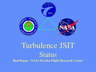 Turbulence JSIT Status Rod Bogue - NASA Dryden Flight Research Center