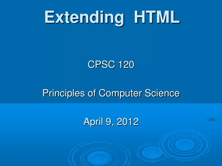 cpsc 120 principles of computer science april 9 2012