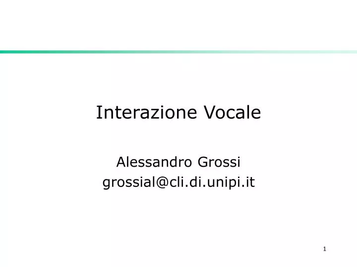 interazione vocale