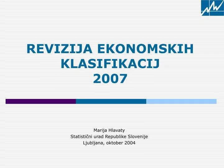 revizija ekonomskih klasifikacij 2007