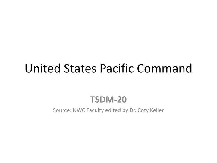 united states pacific command