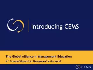 Introducing CEMS