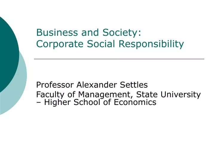 business and society corporate social responsibility