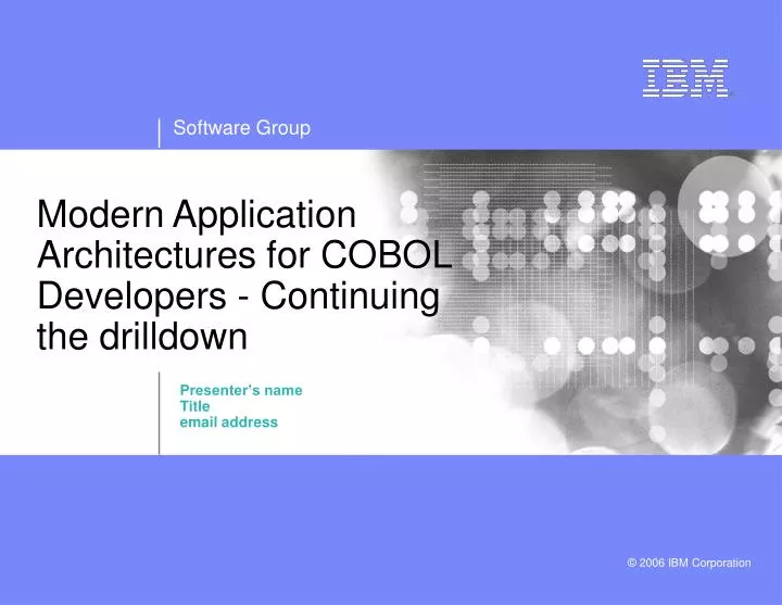 modern application architectures for cobol developers continuing the drilldown