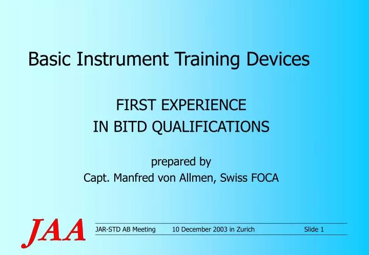 basic instrument training devices