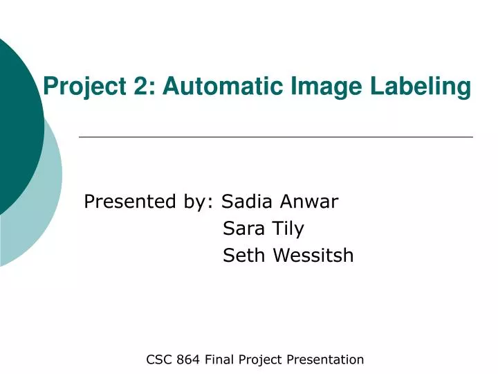 project 2 automatic image labeling