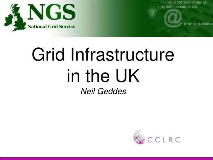 grid infrastructure in the uk neil geddes