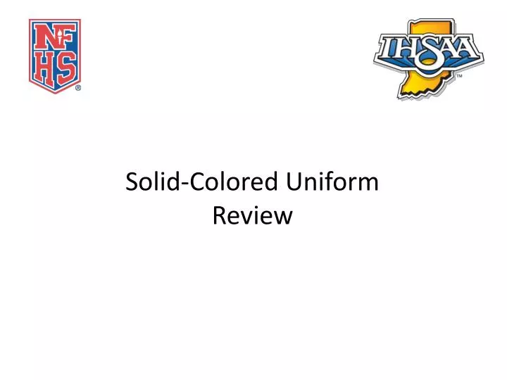 solid colored uniform review