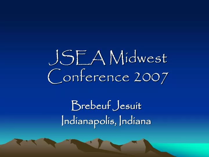 jsea midwest conference 2007