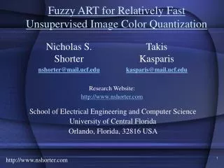 Fuzzy ART for Relatively Fast Unsupervised Image Color Quantization