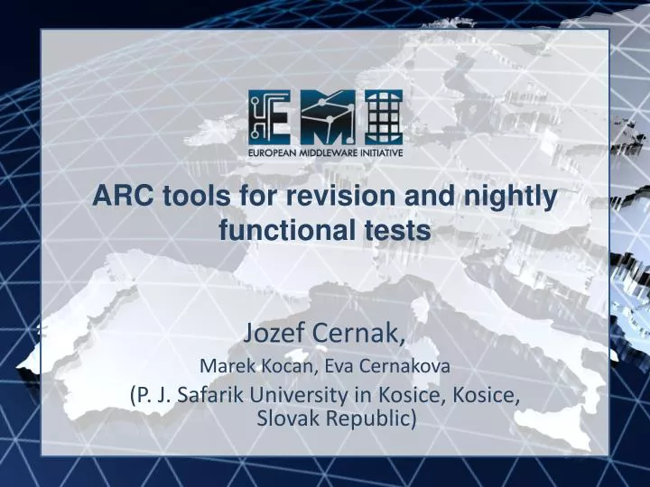 arc tools for revision and nightly functional tests