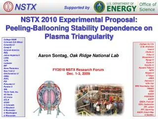 NSTX 2010 Experimental Proposal: Peeling-Ballooning Stability Dependence on Plasma Triangularity