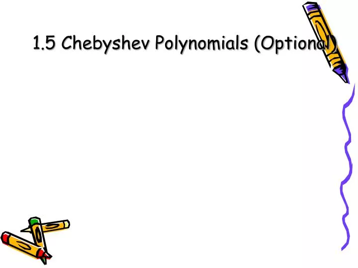 1 5 chebyshev polynomials optional