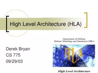 High Level Architecture (HLA)
