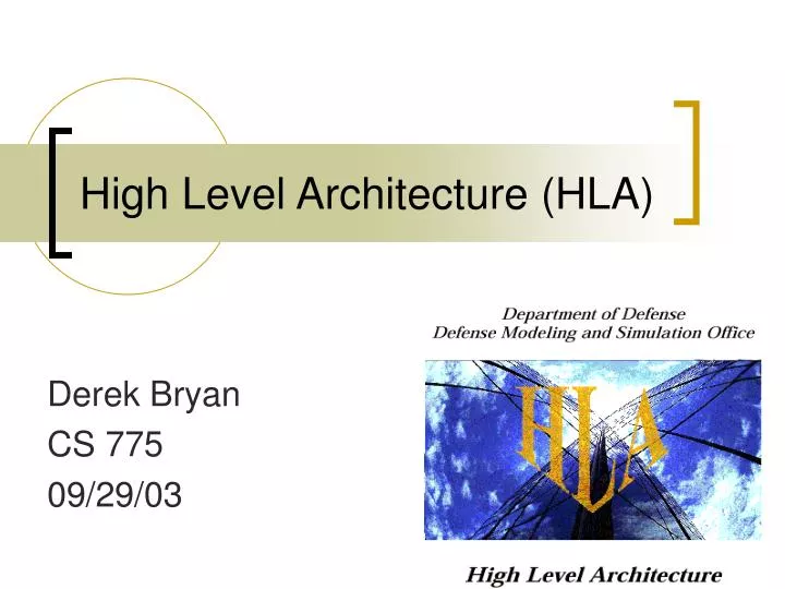 high level architecture hla