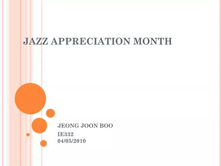 jazz appreciation month