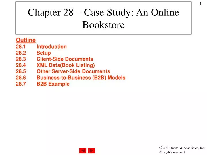 chapter 28 case study an online bookstore