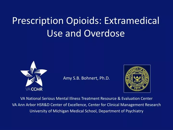 prescription opioids extramedical use and overdose