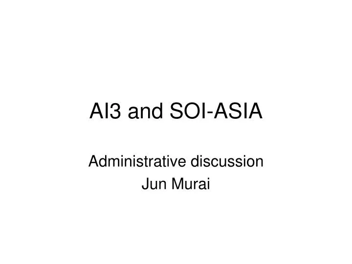 ai3 and soi asia