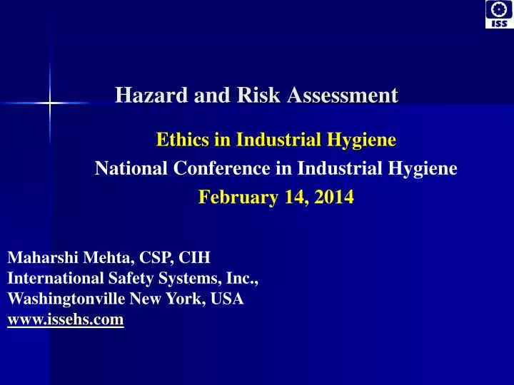 hazard and risk assessment