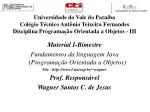 Material I-Bimestre Fundamentos da linguagem Java (Programação Orientada a Objetos) - slide 1