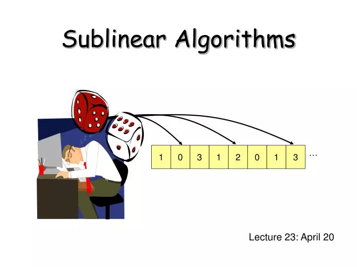sublinear algorithms