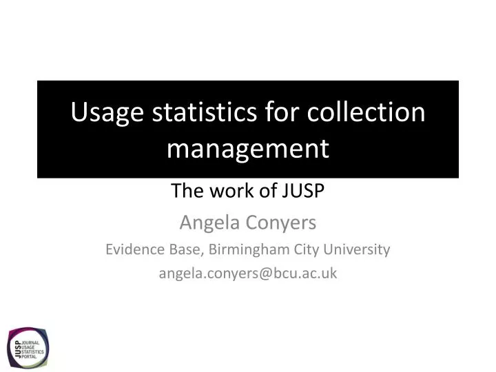 usage statistics for collection management