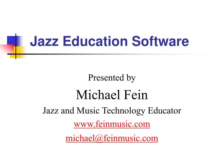 jazz education software