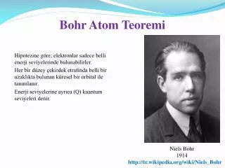 bohr atom teoremi