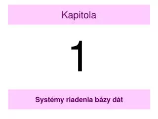 kapitola