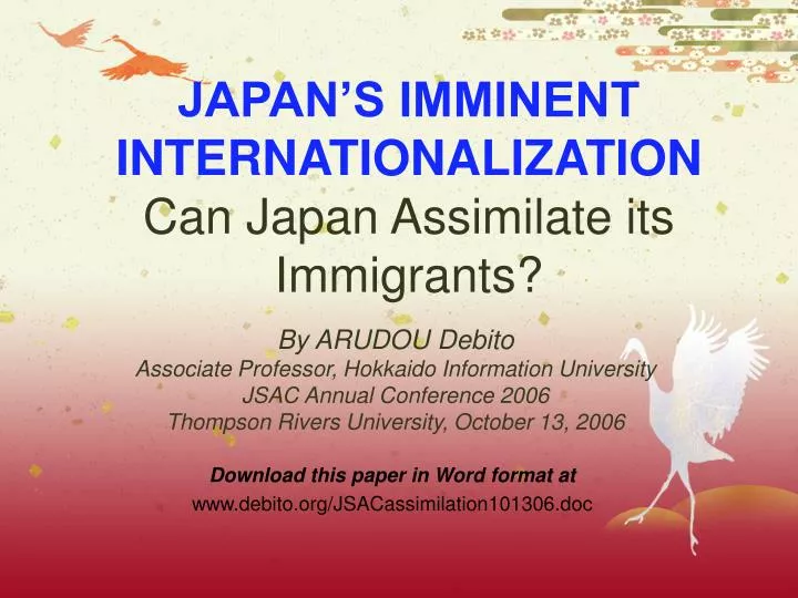 japan s imminent internationalization can japan assimilate its immigrants