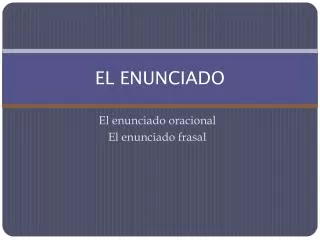 el enunciado
