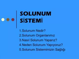 solunum s stem