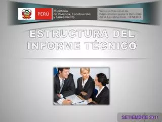 estructura del informe t cnico