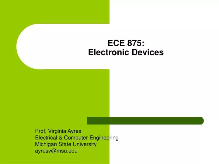 ece 875 electronic devices