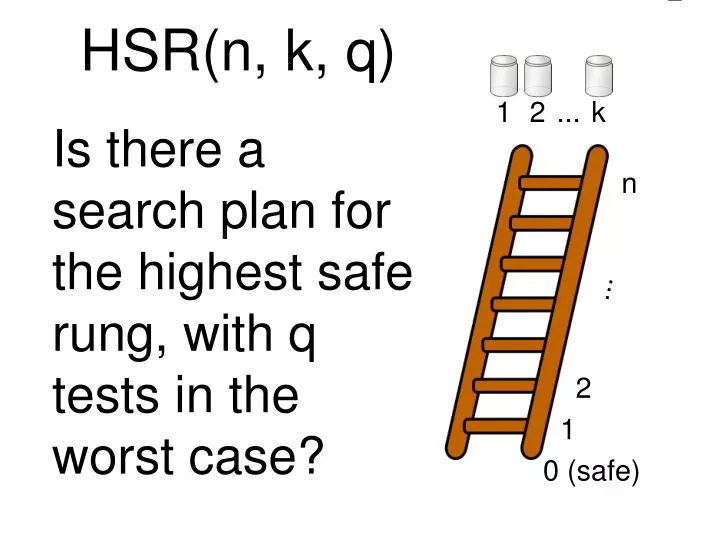 is there a search plan for the highest safe rung with q tests in the worst case