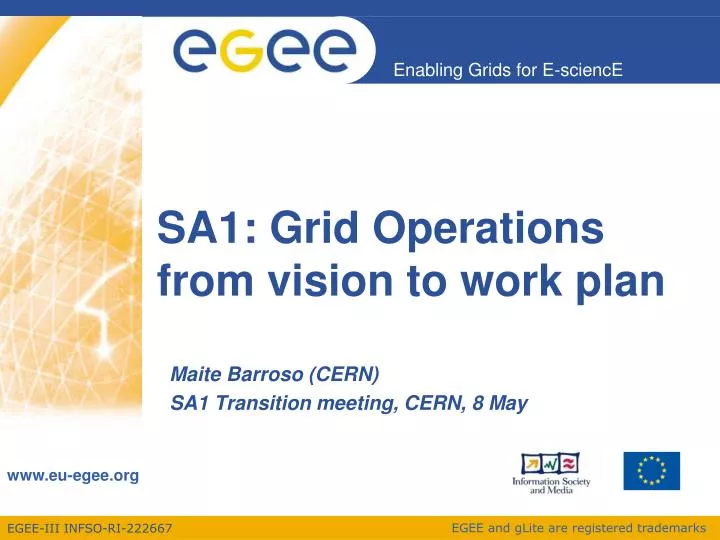 sa1 grid operations from vision to work plan