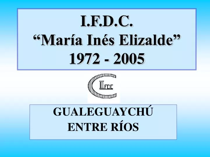 i f d c mar a in s elizalde 1972 2005