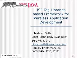 JSP Tag Libraries based Framework for Wireless Application Development