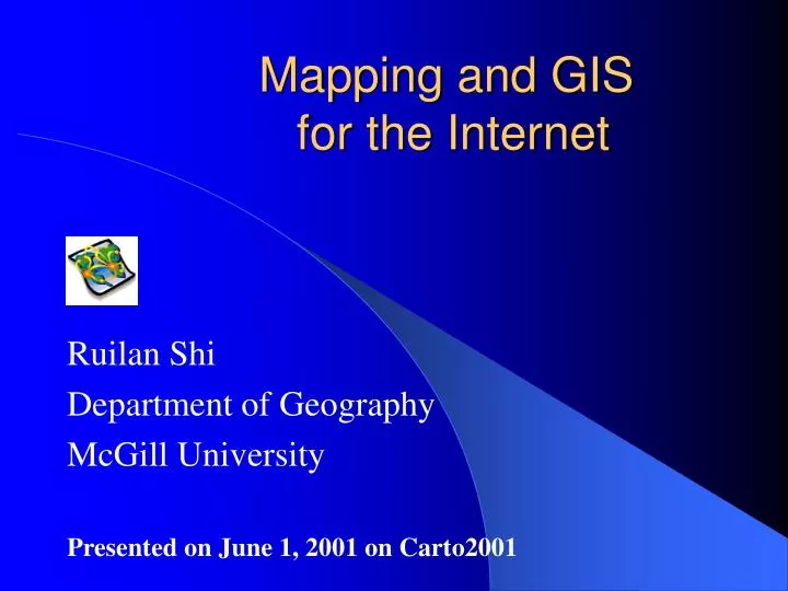 mapping and gis for the internet