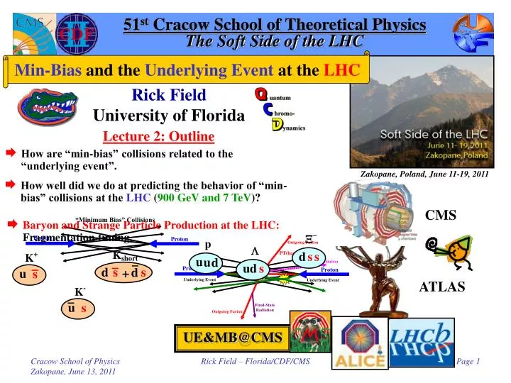 51 st cracow school of theoretical physics the soft side of the lhc