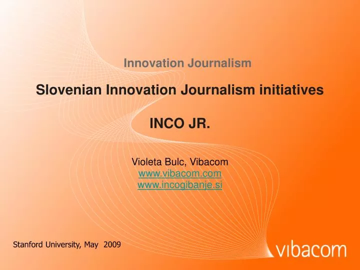 slovenian innovation journalism initiatives inco jr
