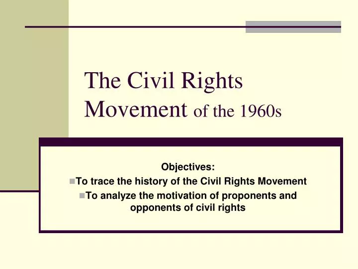 the civil rights movement of the 1960s