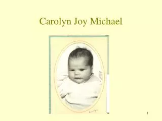 Carolyn Joy Michael