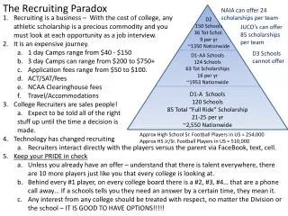 The Recruiting Paradox