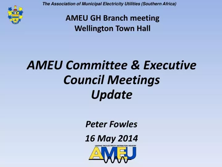 ameu committee executive council meetings update
